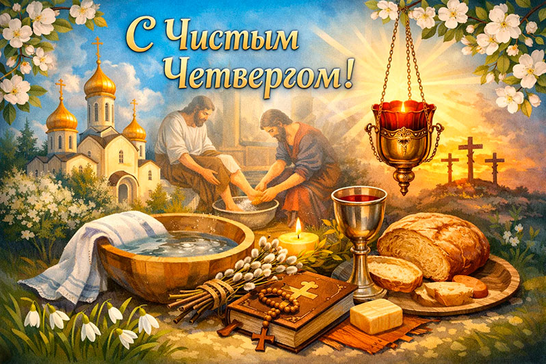 Открытка на Чистый четверг
