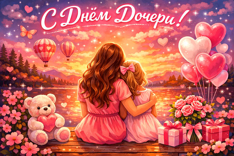 Открытка на День дочери