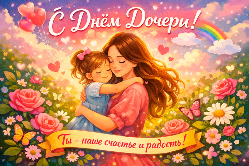 Открытка на День дочери