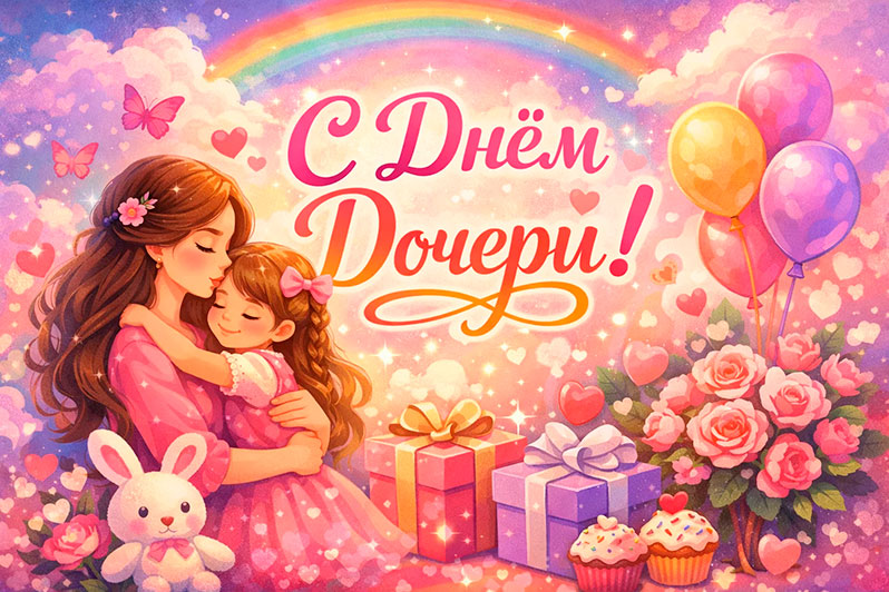 Открытка на День дочери