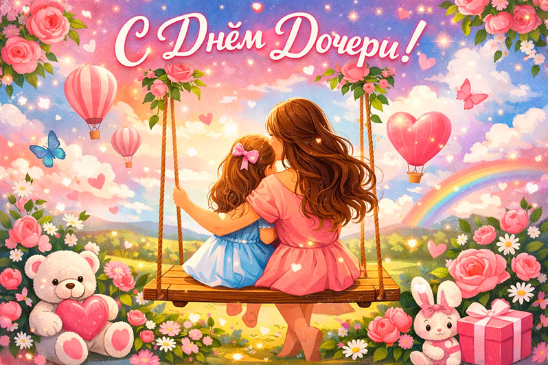 Открытка на День дочери