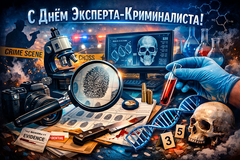 Открытка на День эксперта-криминалиста