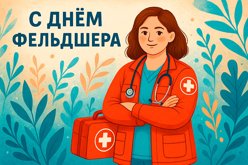 Открытка на День фельдшера