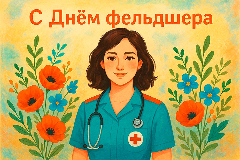 Открытка на День фельдшера