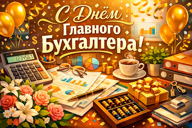 Открытка на День главного бухгалтера