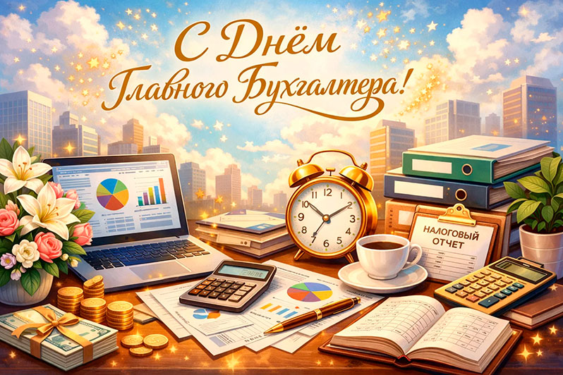 Открытка на День главного бухгалтера