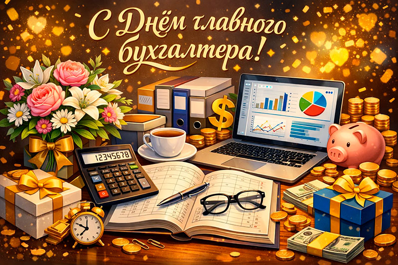 Открытка на День главного бухгалтера