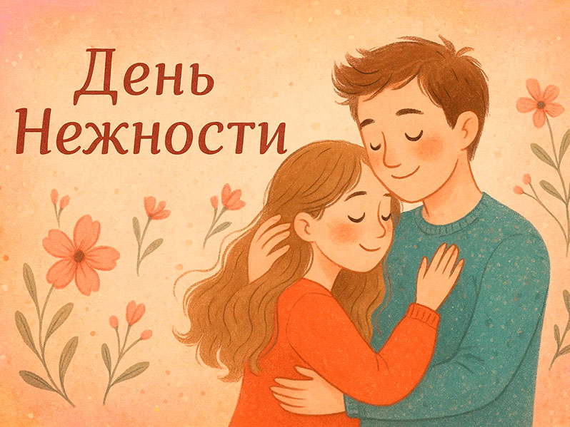 Открытка на День нежности