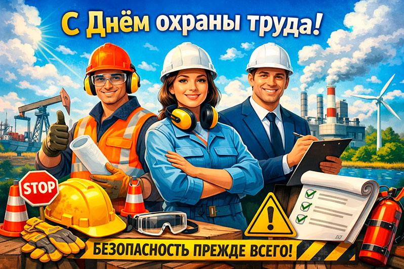 Открытка на День охраны труда