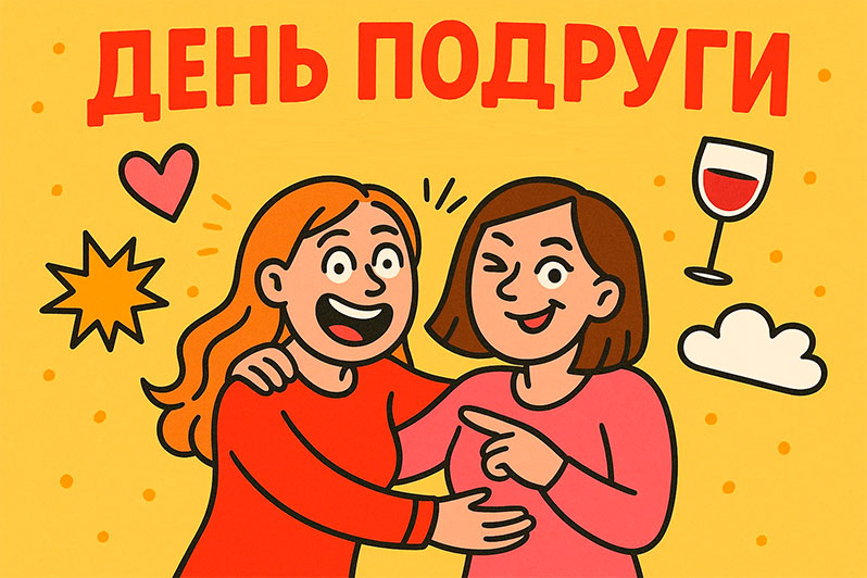Открытка на День подруги