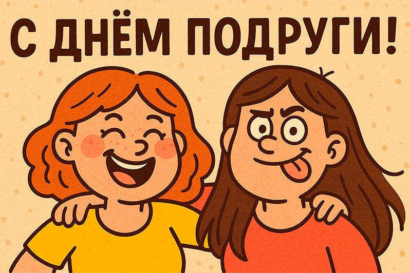 Открытка на День подруги