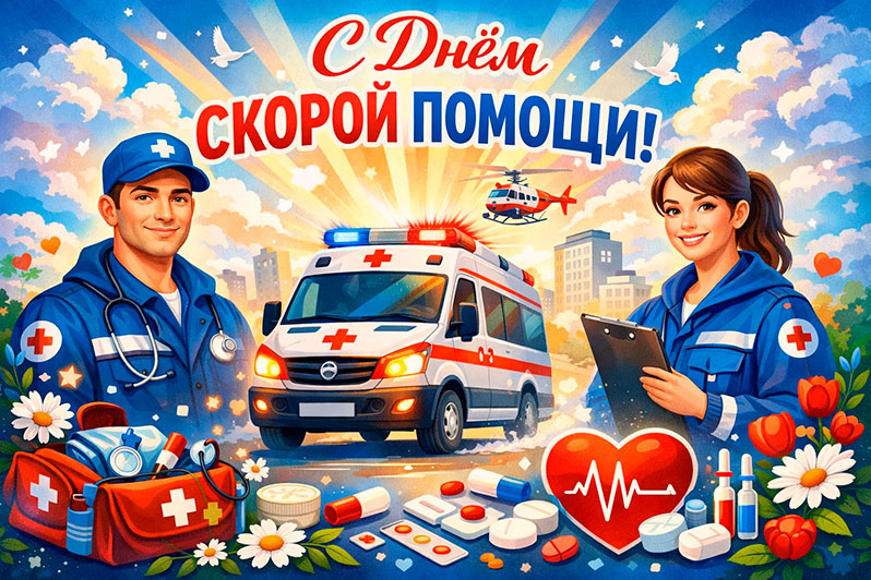 Открытка на День скорой помощи