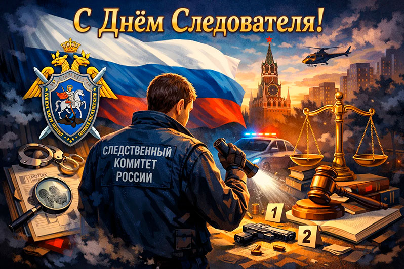 Открытка на День следователя