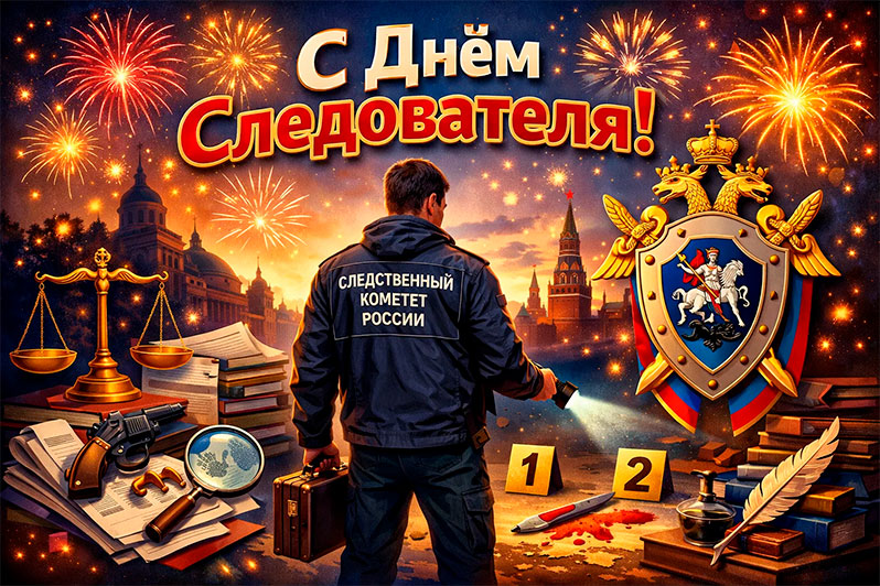 Открытка на День следователя