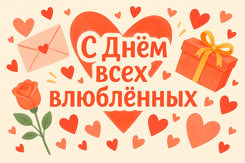 Открытка на День святого Валентина