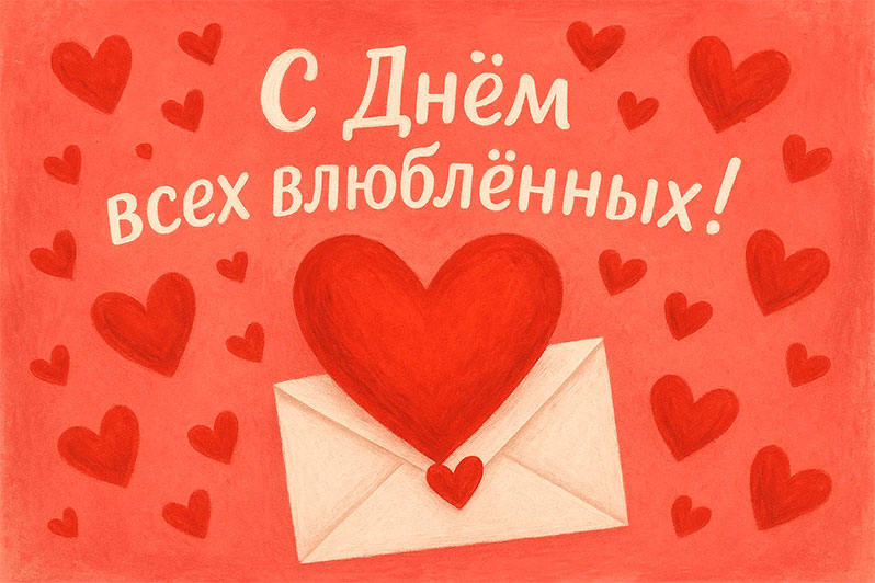 Открытка на День святого Валентина