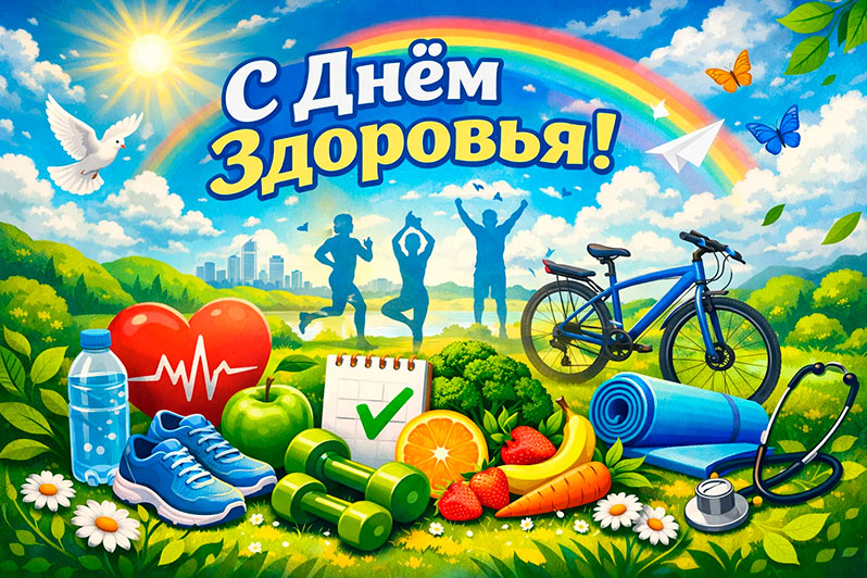 Открытка на День здоровья