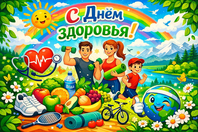 Открытка на День здоровья