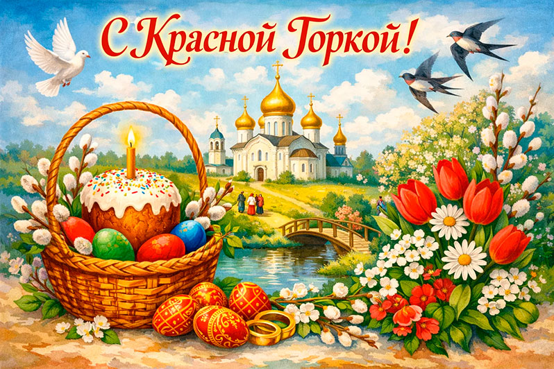 Открытка на Красную горку