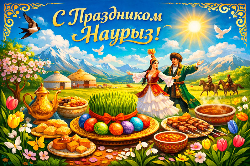 Открытка на Навруз
