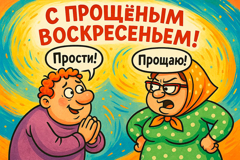 Открытка на Прощеное воскресенье