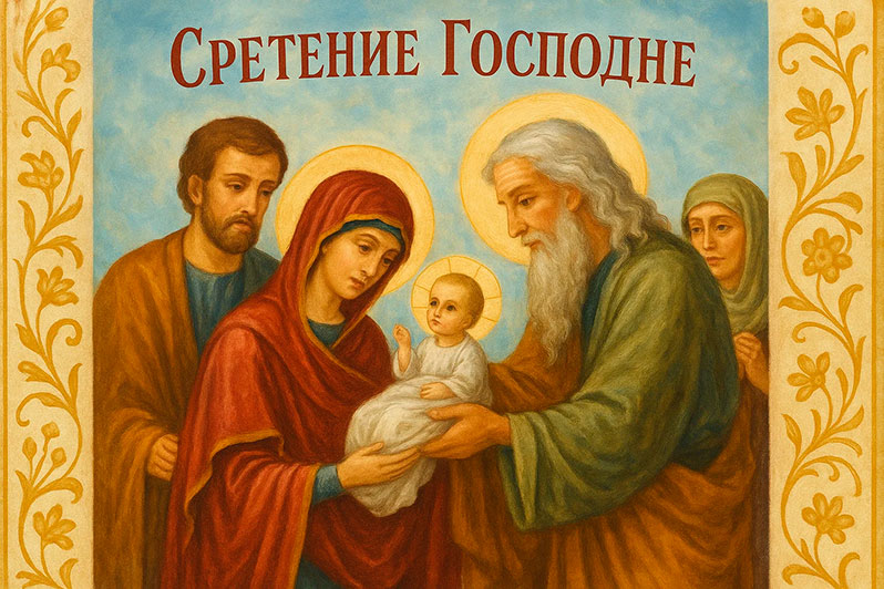 Открытка на Сретение