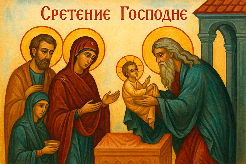 Открытка на Сретение