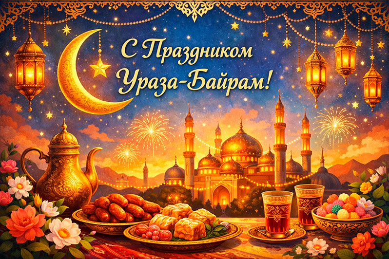 Открытка на Ураза-байрам